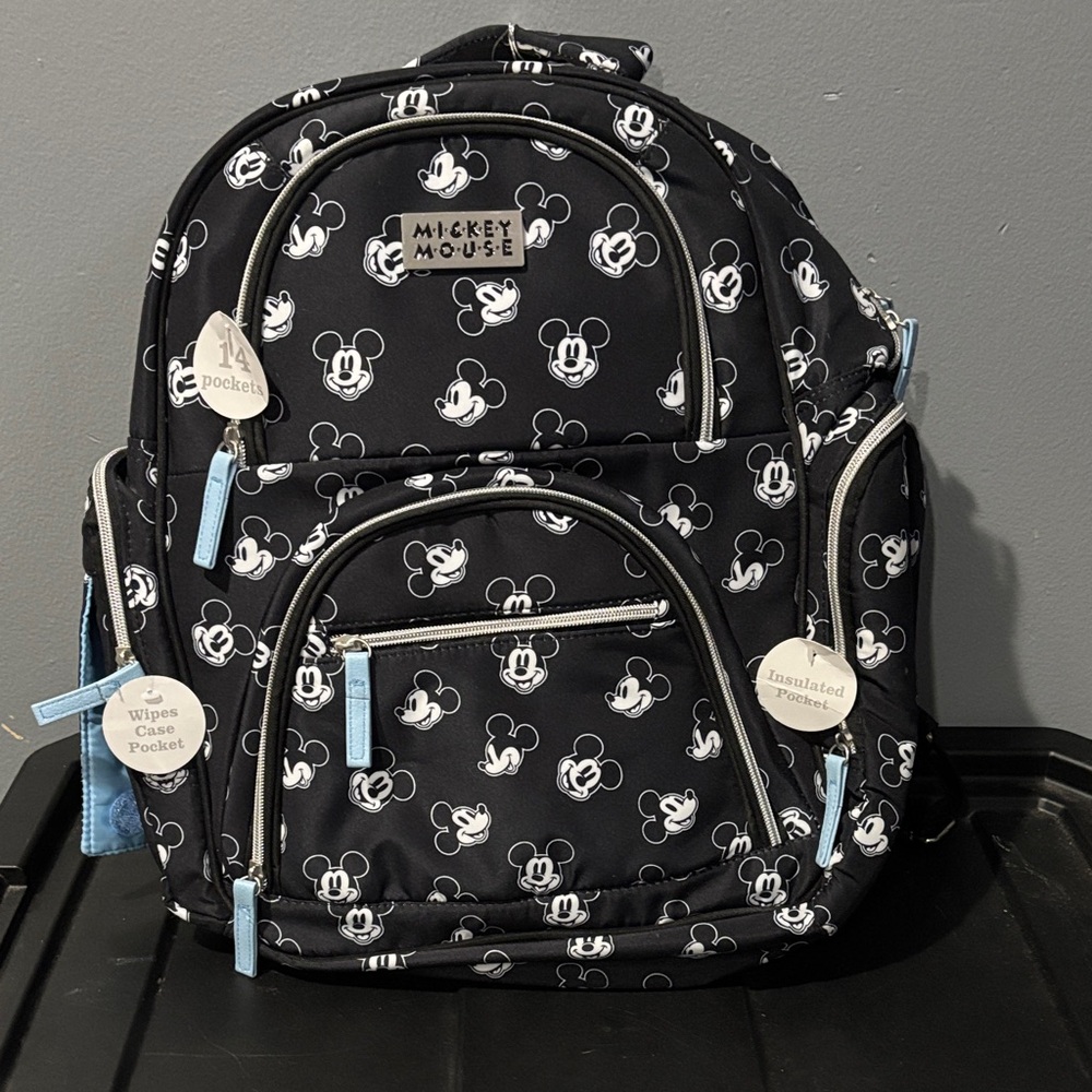 Disney Mickey Mouse Black and White Diaper Bag